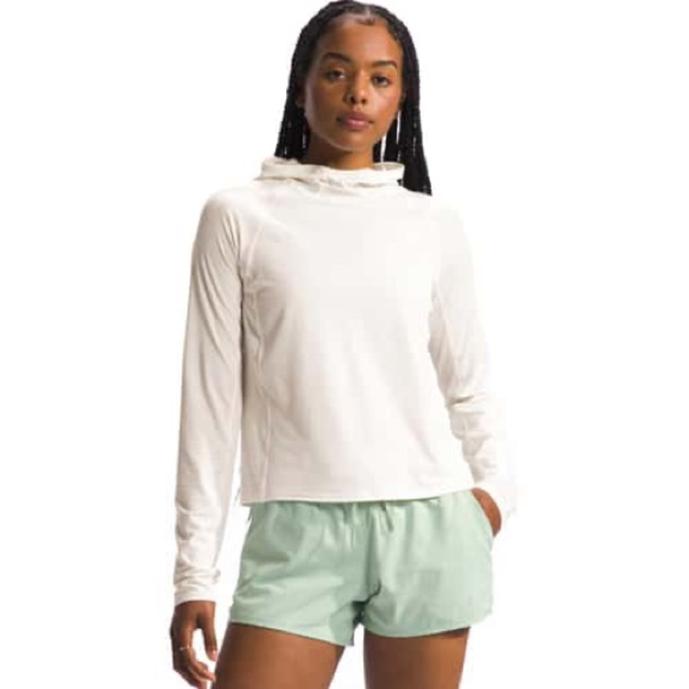 Women's White Hoodie Top
